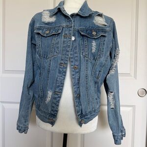 Distressed Denim Jacket